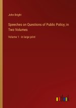 Speeches on Questions of Public Policy; in Two Volumes