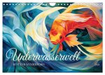 Unterwasserwelt, bunt und wunderschön (Wandkalender 2024 DIN A4 quer), CALVENDO Monatskalender