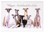 Whippets - Seelenhunde fürs Leben (Wandkalender 2024 DIN A4 quer), CALVENDO Monatskalender