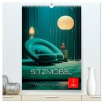 Sitzmöbel Wohlfühloasen (hochwertiger Premium Wandkalender 2024 DIN A2 hoch), Kunstdruck in Hochglanz