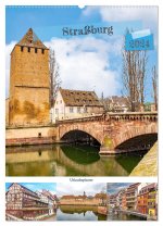 Straßburg - Urlaubsplaner (Wandkalender 2024 DIN A2 hoch), CALVENDO Monatskalender