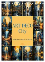 ART DECO City (Tischkalender 2024 DIN A5 hoch), CALVENDO Monatskalender