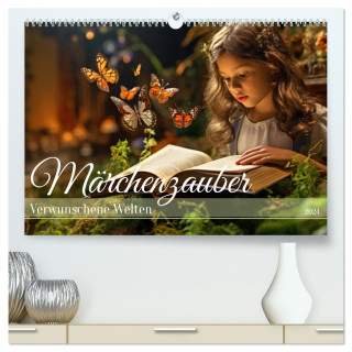 Märchenzauber - Verwunschene Welten (hochwertiger Premium Wandkalender 2024 DIN A2 quer), Kunstdruck in Hochglanz