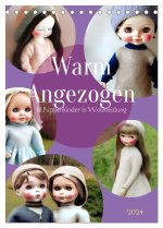 Warm angezogen KI Puppenkinder in Wollkleidung (Tischkalender 2024 DIN A5 hoch), CALVENDO Monatskalender