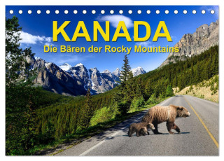 KANADA - Die Bären der Rocky Mountains (Tischkalender 2024 DIN A5 quer), CALVENDO Monatskalender