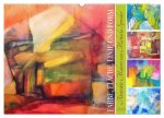 Farbe, Fläche, Linie und Form - Abstrakte Malerei von Michaela Spreider (Wandkalender 2024 DIN A2 quer), CALVENDO Monatskalender