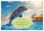 Sonnige Schnappschüsse - Ein Jahr voller fröhlicher Tiere (Wandkalender 2024 DIN A3 quer), CALVENDO Monatskalender