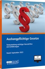 Aushangpflichtige Gesetze
