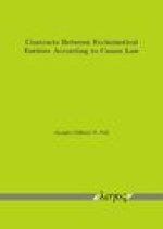 Contracts Between Ecclesiastical Entities According to Canon Law