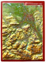 Reliefpostkarte Berchtesgadener Land