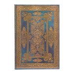 Blue Luxe (Luxe Design) Midi Unlined Hardback Journal (Elastic Band Closure)