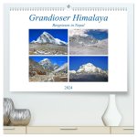 Grandioser Himalaya, Bergriesen in Nepal (hochwertiger Premium Wandkalender 2024 DIN A2 quer), Kunstdruck in Hochglanz