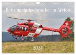 Rettungshubschrauber in Action (Wandkalender 2024 DIN A4 quer), CALVENDO Monatskalender