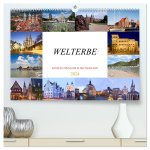 Welterbe - Kultur und Natur in Deutschland (hochwertiger Premium Wandkalender 2024 DIN A2 quer), Kunstdruck in Hochglanz
