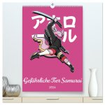 Gefährliche Tier Samurai (hochwertiger Premium Wandkalender 2024 DIN A2 hoch), Kunstdruck in Hochglanz