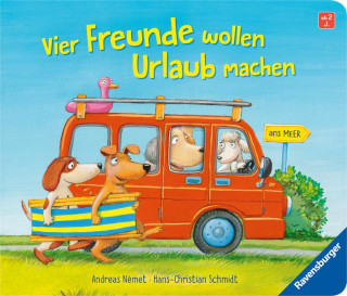 Vier Freunde wollen Urlaub machen (Andreas Német)(Leporelo)