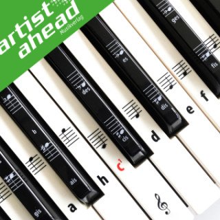 ARTIST AHEAD Tastenaufkleber für Klavier & Keyboard (artist ahead)(Miękka)