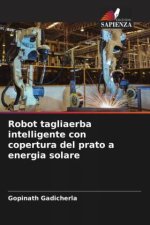 Robot tagliaerba intelligente con copertura del prato a energia solare