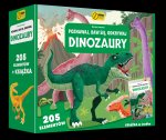 Książka i puzzle Poznawaj, baw się, odkrywaj Dinozaury 205 elementów