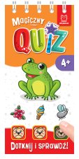 Magiczny quiz z żabką. Dotknij i sprawdź. Magiczny quiz