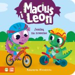 Maciuś i Leon jeżdżą na rowerze. Maciuś i Leon