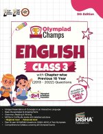 Olympiad Champs English Class 3 with Chapter-wise Previous 10 Year (2013 - 2022) Questions 5th Edition | Complete Prep Guide with Theory, PYQs, Past &