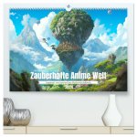 Zauberhafte Anime Welt (hochwertiger Premium Wandkalender 2024 DIN A2 quer), Kunstdruck in Hochglanz