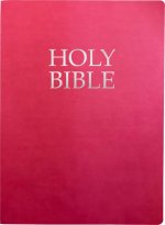 Kjver Holy Bible, Large Print, Berry Ultrasoft: (King James Version Easy Read, Red Letter, Pink)