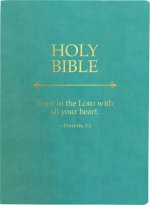 Kjver Holy Bible, Trust in the Lord Life Verse Edition, Large Print, Coastal Blue Ultrasoft: (King James Version Easy Read, Red Letter, Proverbs 3:5)