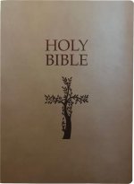 Kjver Holy Bible, Cross Design, Large Print, Coffee Ultrasoft: (King James Version Easy Read, Red Letter, Brown)