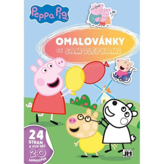 Omalovďż˝nky se samolepkami Peppa Pig