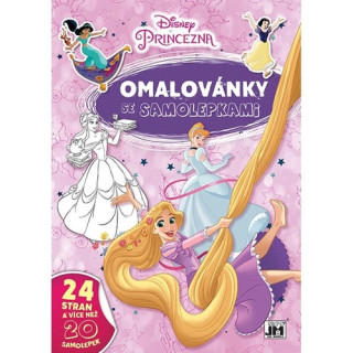 Omalovánky se samolepkami Disney Princezny