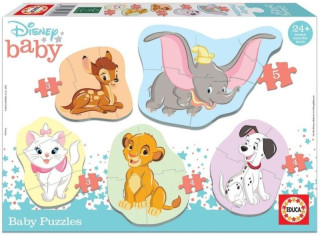 Puzzle baby Disney zvířata 2 5v1 (3-5 dílků)