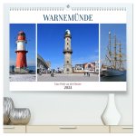 WARNEMÜNDE (hochwertiger Premium Wandkalender 2024 DIN A2 quer), Kunstdruck in Hochglanz