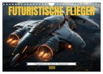 Futuristische Flieger (Wandkalender 2024 DIN A4 quer), CALVENDO Monatskalender