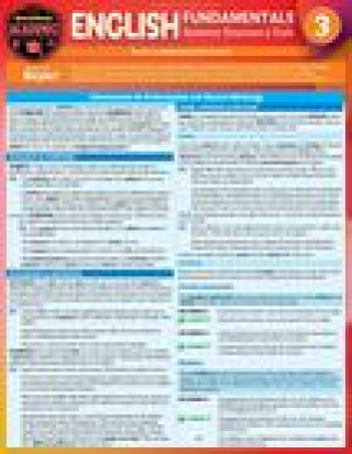 English Fundamentals 3 - Sentence Structure & Style: QuickStudy Language Arts Laminated Reference & Study Guide