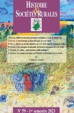 HISTOIRE & SOCIETES RURALES, N  59. 1ER SEMESTRE 2023