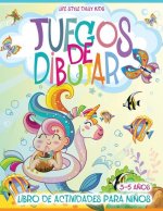 Juegos de Dibujar: Libro en Espanol Para Ninos de 3-5 Anos El libro Contiene Páginas Para Colorear, Punto a Punto, Colorear por Números,