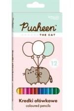 Kredki ołówkowe trójkątne 12 kolorów, Pusheen