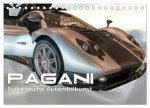 Pagani italienische Automobilkunst (Tischkalender 2024 DIN A5 quer), CALVENDO Monatskalender