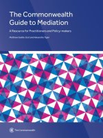 The Commonwealth Guide to Mediation: A Resource for Practitioners and Policy-Makers