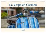 La Vespa en Cartoon (Calendrier mural 2024 DIN A3 vertical), CALVENDO calendrier mensuel
