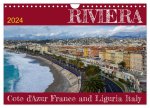 Riviera ? Cote d?Azur France and Liguria Italy (Wall Calendar 2024 DIN A4 landscape), CALVENDO 12 Month Wall Calendar