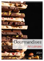 Gourmandises - Art culinaire (Calendrier mural 2024 DIN A3 horizontal), CALVENDO calendrier mensuel