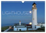 Lighthouses on the West Coast of Scotland (Wall Calendar 2024 DIN A4 landscape), CALVENDO 12 Month Wall Calendar
