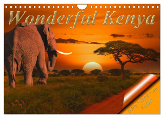 Wonderful Kenya (Wall Calendar 2024 DIN A4 landscape), CALVENDO 12 Month Wall Calendar
