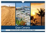 Gran Canaria - Island of dunes, gorges and picturesque villages (Wall Calendar 2024 DIN A4 landscape), CALVENDO 12 Month Wall Calendar