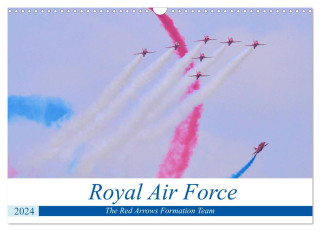 Royal Air Force The Red Arrows Formation Team (Wall Calendar 2024 DIN A3 landscape), CALVENDO 12 Month Wall Calendar