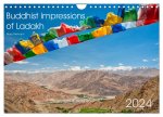 Buddhist Impressions of Ladakh (Wall Calendar 2024 DIN A4 landscape), CALVENDO 12 Month Wall Calendar