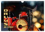 Drums On Stage - Let's Rock (Wall Calendar 2024 DIN A4 landscape), CALVENDO 12 Month Wall Calendar